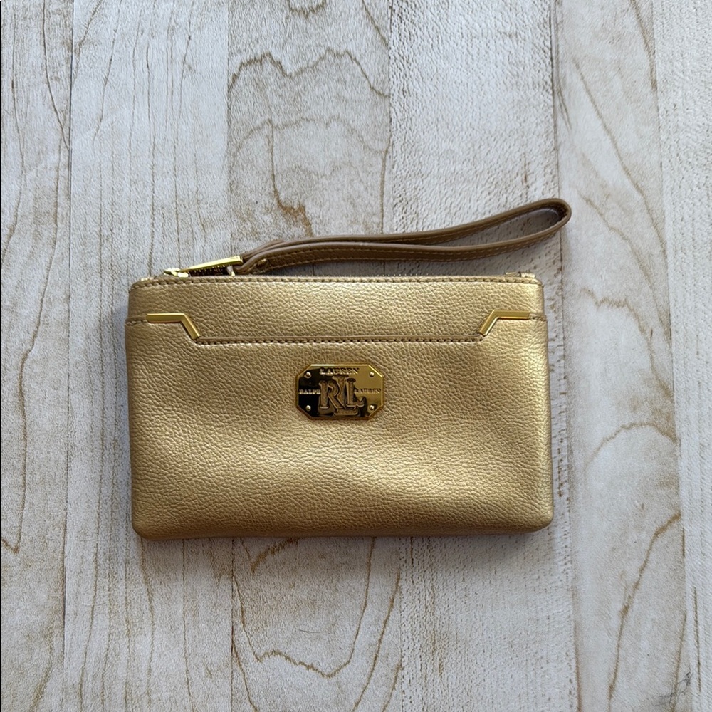 Ralph Lauren Gold Wristlet